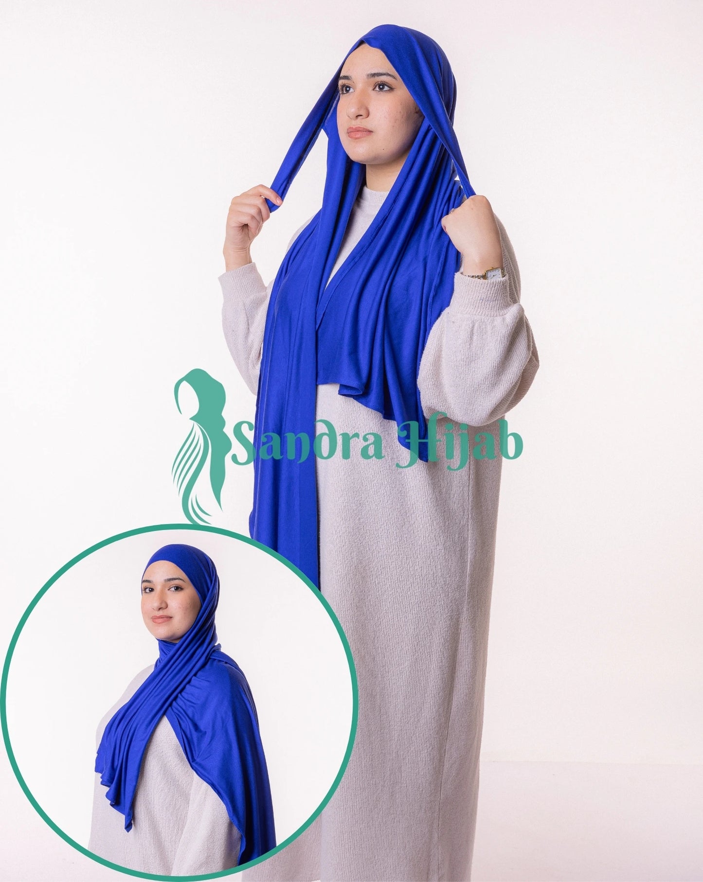 Lycra Tie Back - Blue Roi