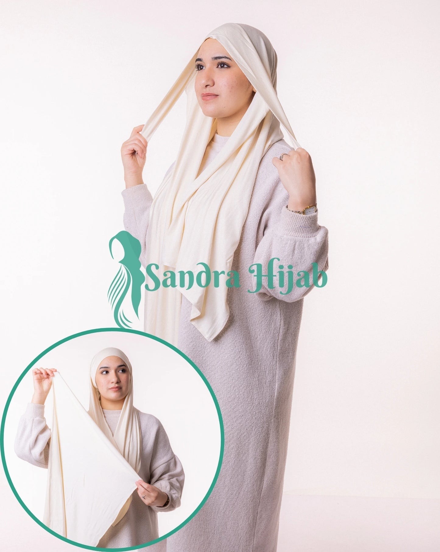 Lycra Tie Back - Blan cassé