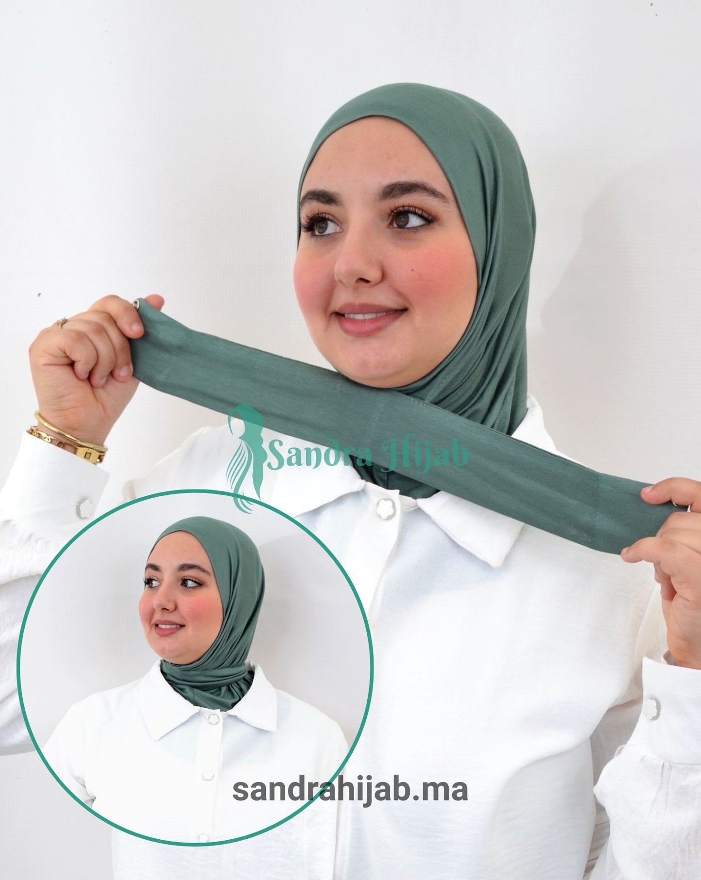 Tabaquia Cotton - Vert d'eau fonce