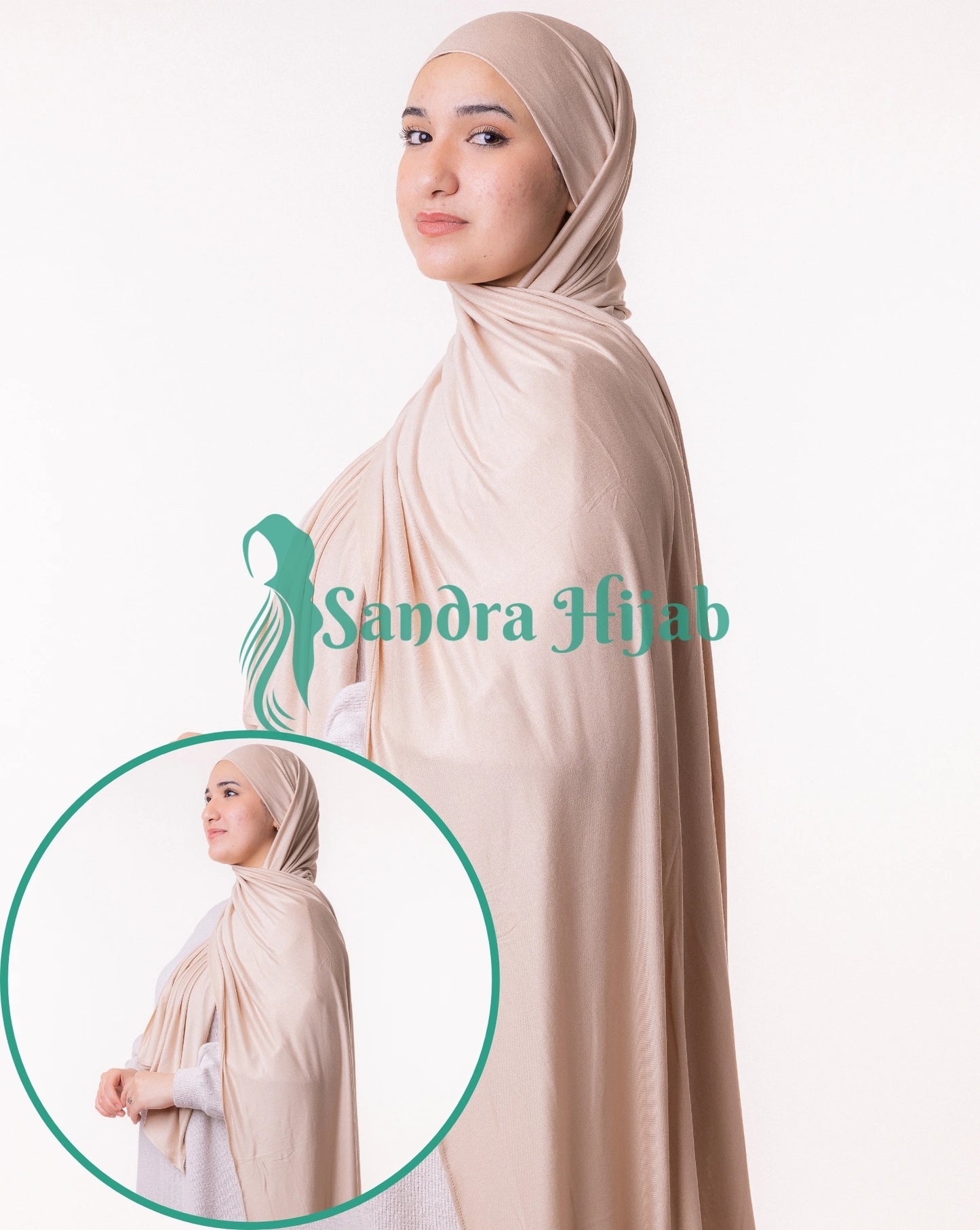 Lycra Tie Back - Beige