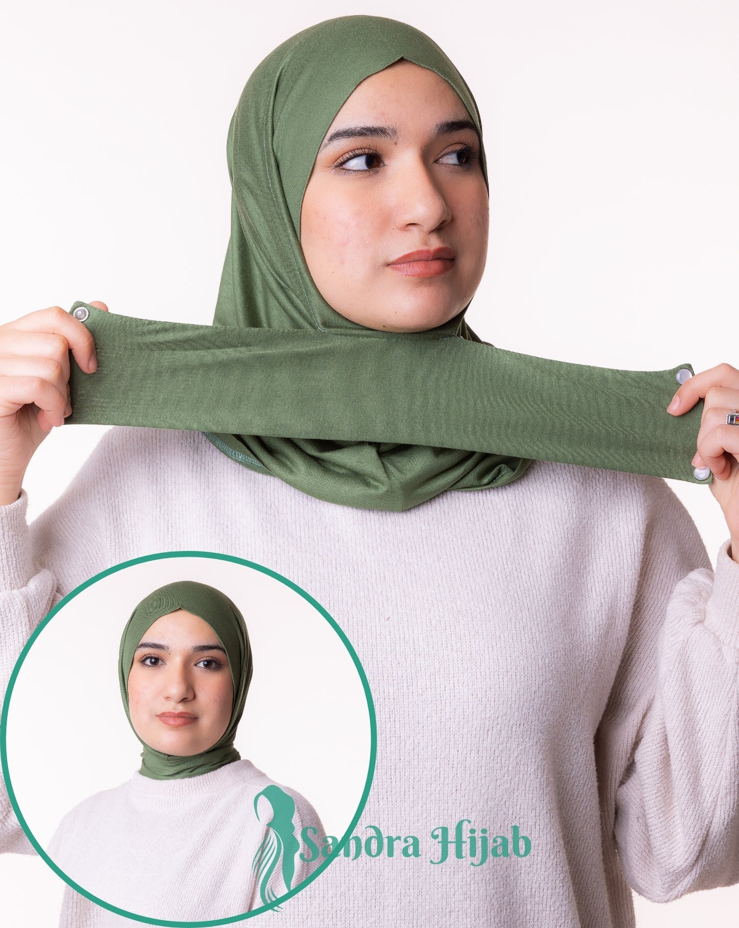 Tabaquia Cotton - VERT OLIVE Clear