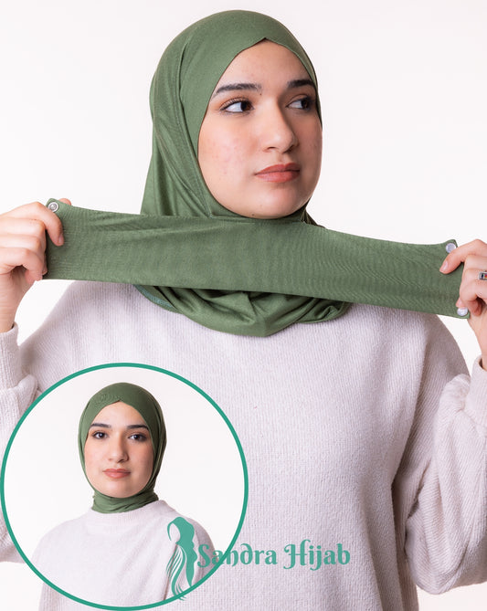 Tabaquia Cotton - VERT OLIVE Clear