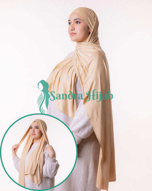 Lycra Tie Back - Beige sable